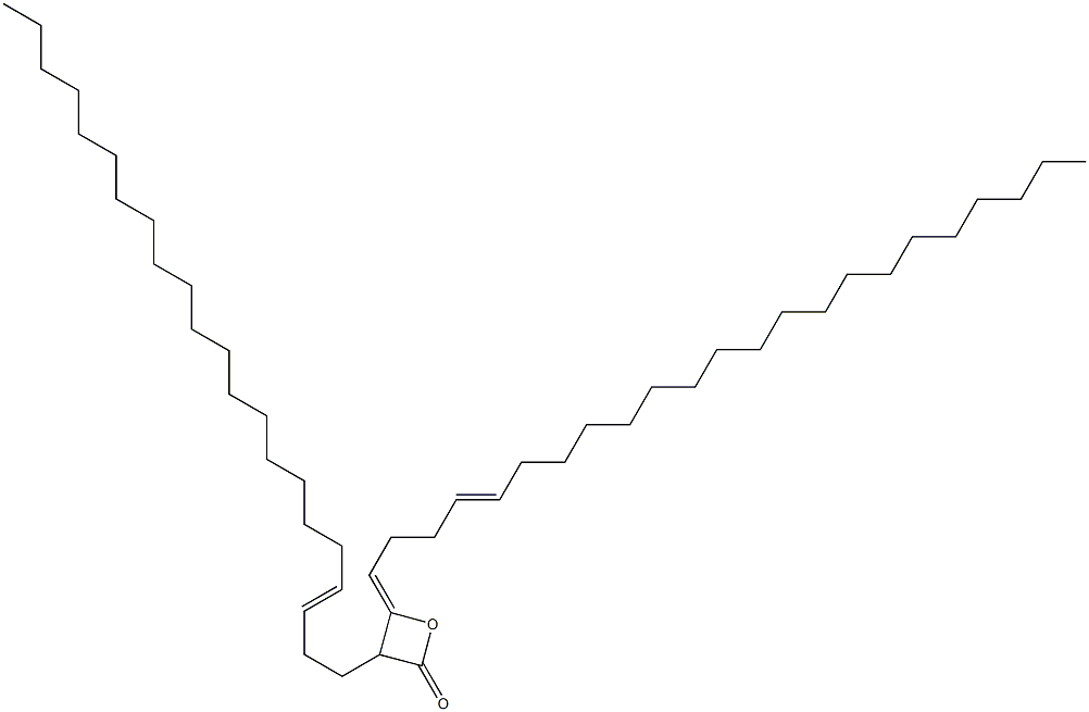 3-(3-Docosenyl)-4-(4-tricosen-1-ylidene)oxetan-2-one 结构式