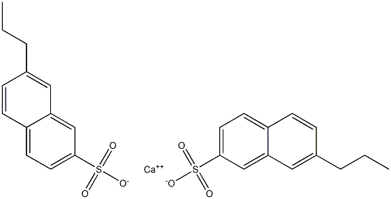Bis(7-propyl-2-naphthalenesulfonic acid)calcium salt 结构式