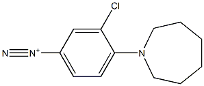 3-Chloro-4-[(hexahydro-1H-azepin)-1-yl]benzenediazonium 结构式