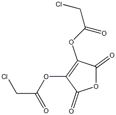 2,3-Bis(chloroacetyloxy)maleic anhydride 结构式