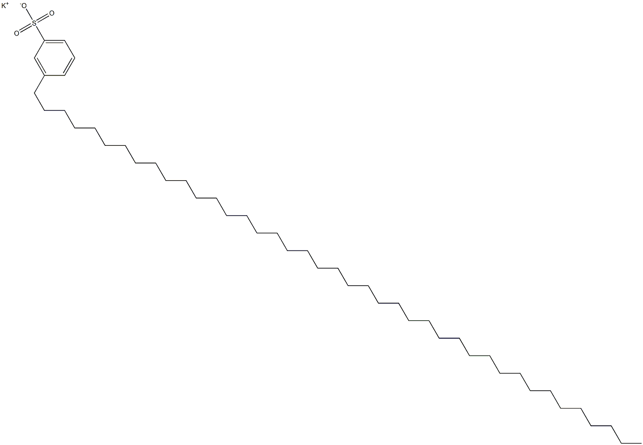 3-(Hentetracontan-1-yl)benzenesulfonic acid potassium salt 结构式