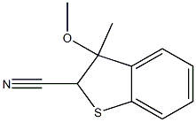 2,3-Dihydro-3-methyl-3-methoxybenzo[b]thiophene-2-carbonitrile 结构式