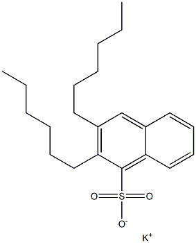 2,3-Dihexyl-1-naphthalenesulfonic acid potassium salt 结构式