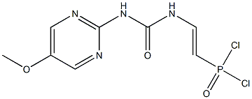 [2-[3-(5-Methoxy-2-pyrimidinyl)ureido]vinyl]dichlorophosphine oxide 结构式