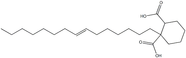 Cyclohexane-1,2-dicarboxylic acid hydrogen 1-(7-pentadecenyl) ester 结构式