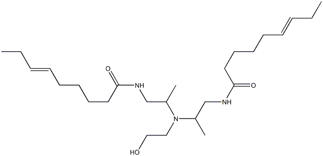 N,N'-[2-Hydroxyethyliminobis(2-methyl-2,1-ethanediyl)]bis(6-nonenamide) 结构式