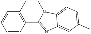 5,6-Dihydro-10-methylbenzimidazo[2,1-a]isoquinoline 结构式