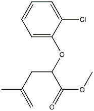 2-(2-Chlorophenyloxy)-4-methyl-4-pentenoic acid methyl ester 结构式