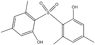 2,2'-Dihydroxy-4,4',6,6'-tetramethyl[sulfonylbisbenzene] 结构式