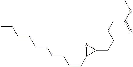 6,7-Epithioheptadecanoic acid methyl ester 结构式