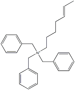(5-Heptenyl)tribenzylaminium 结构式