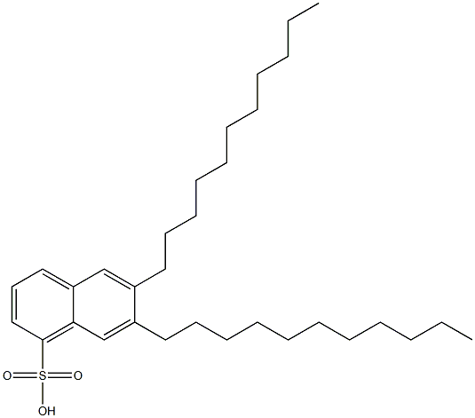 6,7-Diundecyl-1-naphthalenesulfonic acid 结构式