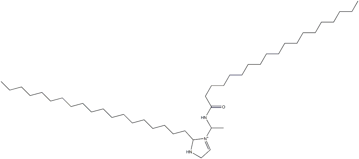 3-[1-(Nonadecanoylamino)ethyl]-2-nonadecyl-3-imidazoline-3-ium 结构式