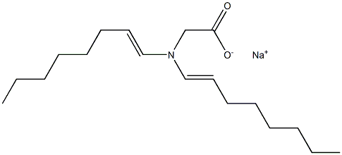 N,N-Di(1-octenyl)glycine sodium salt 结构式