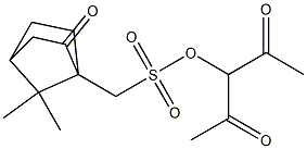 (7,7-Dimethyl-2-oxobicyclo[2.2.1]heptan-1-yl)methanesulfonic acid 1-acetyl-2-oxopropyl ester 结构式