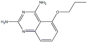 2,4-Diamino-5-propyloxy-quinazoline 结构式