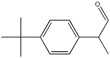 2-[4-(1,1-Dimethylethyl)phenyl]propanal 结构式