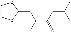 1-(1,3-Dioxolan-2-yl)-2,5-dimethyl-3-hexanone 结构式