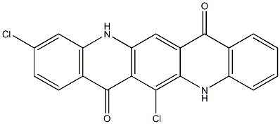 6,10-Dichloro-5,12-dihydroquino[2,3-b]acridine-7,14-dione 结构式