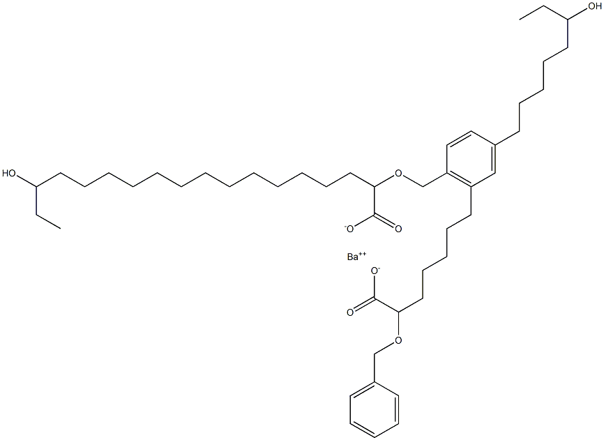 Bis(2-benzyloxy-16-hydroxystearic acid)barium salt 结构式