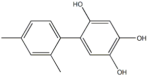 2',4'-Dimethyl-1,1'-biphenyl-2,4,5-triol 结构式