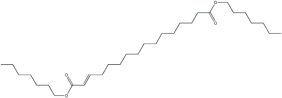 2-Hexadecenedioic acid diheptyl ester 结构式