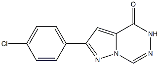 2-(4-Chlorophenyl)pyrazolo[1,5-d][1,2,4]triazin-4(5H)-one 结构式