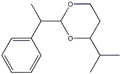 2-(1-Phenylethyl)-6-isopropyl-1,3-dioxane 结构式