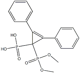 (2,3-Diphenyl-2-cyclopropene-1,1-diyl)bis(phosphonic acid dimethyl) ester 结构式