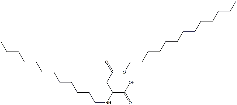 2-Dodecylamino-3-(tridecyloxycarbonyl)propionic acid 结构式