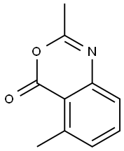 2-Methyl-5-methyl-4H-3,1-benzoxazin-4-one 结构式