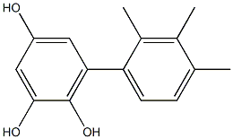 6-(2,3,4-Trimethylphenyl)benzene-1,2,4-triol 结构式