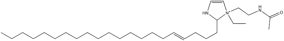 1-[2-(Acetylamino)ethyl]-1-ethyl-2-(4-henicosenyl)-4-imidazoline-1-ium 结构式