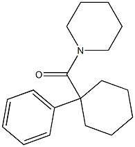 1-[(1-Phenylcyclohexyl)carbonyl]piperidine 结构式