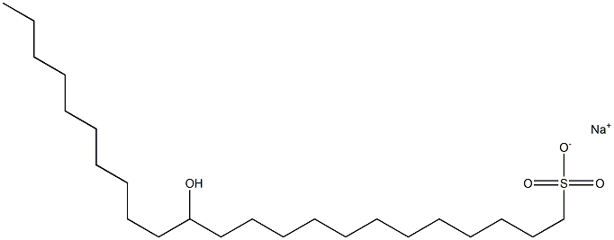 13-Hydroxytricosane-1-sulfonic acid sodium salt 结构式