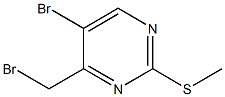 5-Bromo-4-(bromomethyl)-2-(methylthio)pyrimidine 结构式