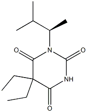 5,5-Diethyl-1-[(R)-1,2-dimethylpropyl]barbituric acid 结构式