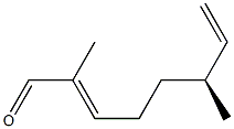 [S,(+)]-2,6-Dimethyl-2,7-octadienal 结构式