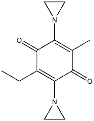 2,5-Bis(1-aziridinyl)-3-methyl-6-ethyl-1,4-benzoquinone 结构式