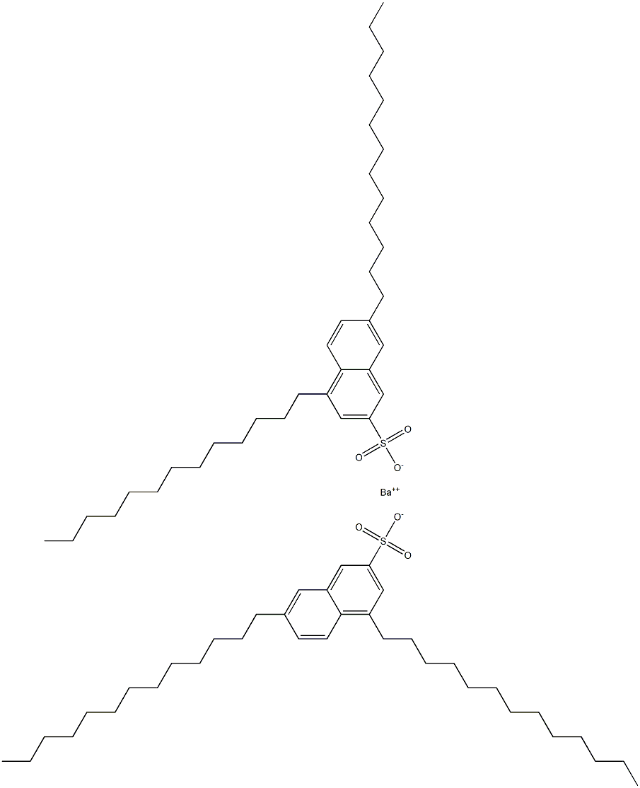 Bis(4,7-ditridecyl-2-naphthalenesulfonic acid)barium salt 结构式