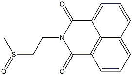 2-[2-(Methylsulfinyl)ethyl]-1H-benzo[de]isoquinoline-1,3(2H)-dione 结构式