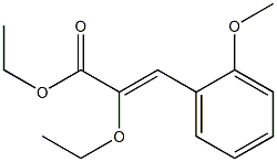 (Z)-3-(2-Methoxyphenyl)-2-ethoxyacrylic acid ethyl ester 结构式