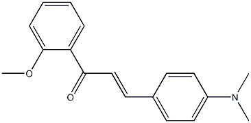 4-Dimethylamino-2'-methoxy-trans-chalcone 结构式