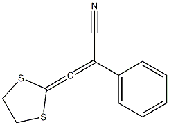 3-(1,3-Dithiolan-2-ylidene)-2-phenylacrylonitrile 结构式