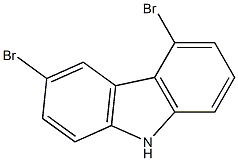 3,5-Dibromo-9H-carbazole 结构式