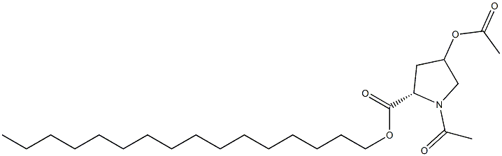 1-Acetyl-4-acetyloxyproline cetyl ester 结构式