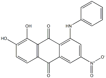 1-Anilino-7,8-dihydroxy-3-nitroanthraquinone 结构式
