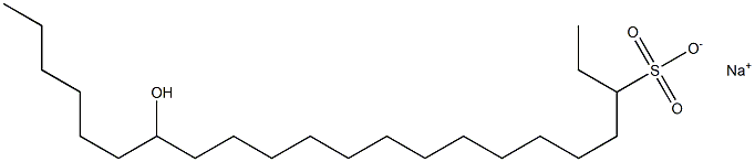 16-Hydroxydocosane-3-sulfonic acid sodium salt 结构式