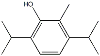 3,6-Diisopropyl-2-methylphenol 结构式