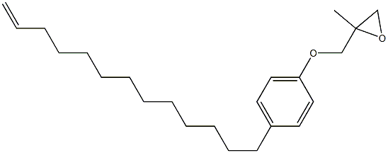 4-(12-Tridecenyl)phenyl 2-methylglycidyl ether 结构式